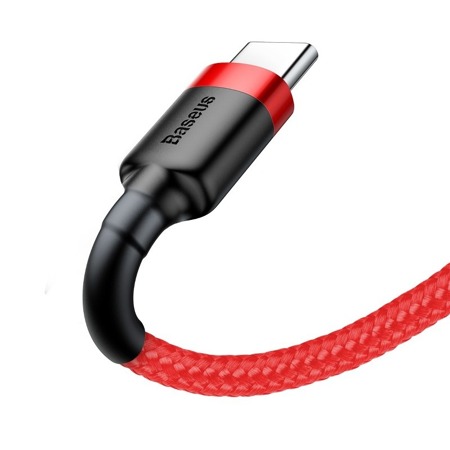      Kabel USB do USB-C Baseus Cafule 2A 3m (czerwony)    