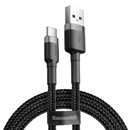      Kabel USB do USB-C Baseus Cafule 2A 3m (szaro-czarny)    