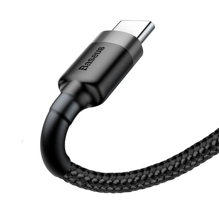      Kabel USB do USB-C Baseus Cafule 2A 3m (szaro-czarny)    