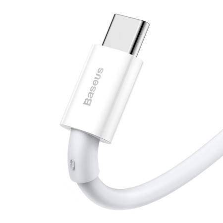 
     Kabel USB do USB-C Baseus Superior Series, 66W, 1m (biały)
    