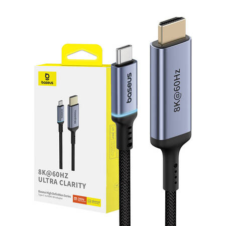 Adapter Baseus USB-C do HDMI High Definition 1.5m (czarny)