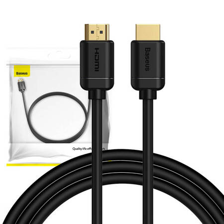 Kabel HDMI 2.0 Baseus, 4K 60Hz, 3D, HDR, 18Gbps, 2m (czarny)