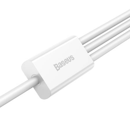 Kabel USB 3w1 Baseus Superior Series, USB do micro USB / USB-C / Lightning, 3.5A, 1.2m (biały)