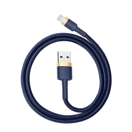 Kabel USB Lightning  Baseus Cafule 1.5A 2m (złoto-granatowy)