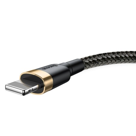 Kabel USB Lightning  Baseus Cafule 2A 3m (złoto-czarny)