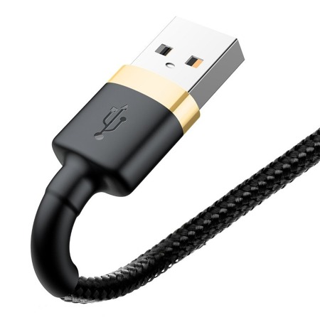 Kabel USB Lightning  Baseus Cafule 2A 3m (złoto-czarny)