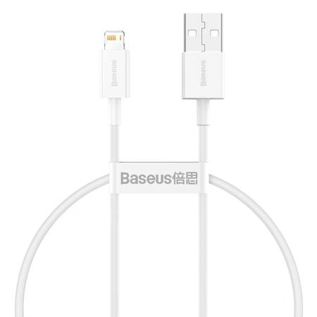 Kabel USB do Lightning Baseus Superior Series, 2.4A, 0.25m (biały)