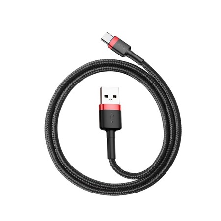 Kabel USB do USB-C Baseus Cafule 2A 2m (czerwono-czarny)