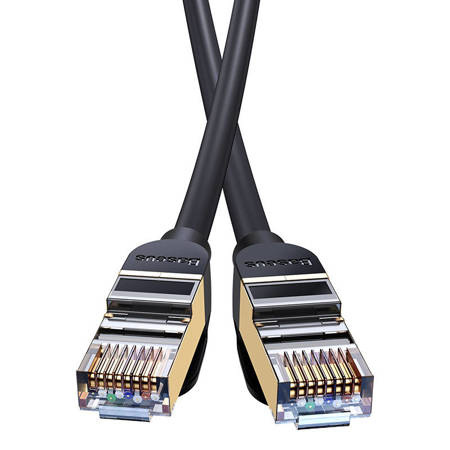 Kabel sieciowy Baseus Ethernet RJ45, 10Gbps, 3m (czarny)