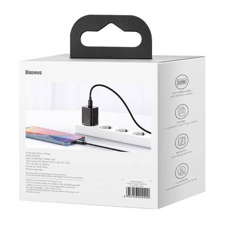 Ładowarka sieciowa Baseus Super Si Quick Charger 1C 20W (czarna)