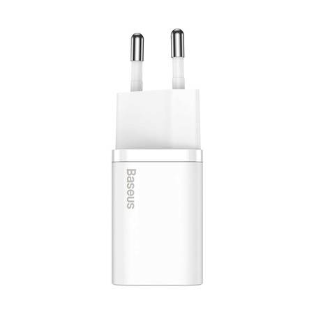 Ładowarka sieciowa Baseus Super Si Quick Charger 1C 20W z przewodem USB-C do Lightning 1m (biała)