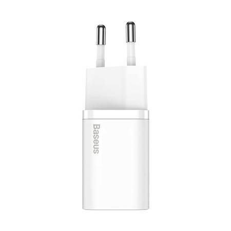 Ładowarka sieciowa Baseus Super Si Quick Charger 1C 25W z przewodem USB-C do USB-C 1m (biała)