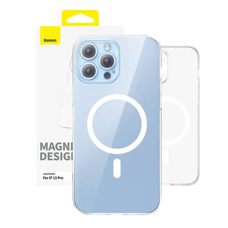 Magnetyczne Etui na telefon IP13 PRO Baseus OS-Lucent Series (Przezroczysty)