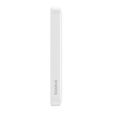 Magnetyczny mini powerbank Baseus 5000mAh, USB-C 20W (biały)    