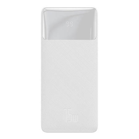 Powerbank Baseus Bipow 30000mAh, 2xUSB, USB-C, 15W (biały)