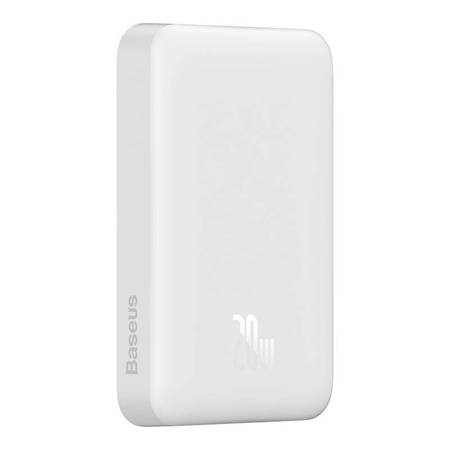 Powerbank magnetyczny Baseus Magnetic Mini 10000mAh, USB-C 20W MagSafe (biały)