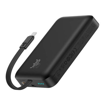 Powerbank magnetyczny Baseus Magnetic Mini 10000mAh, USB-C 30W MagSafe (czarny)