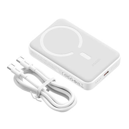 Powerbank mini Baseus 10000mAh, USB-C 30W (biały)    