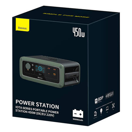Stacja zasilająca Baseus ioTa 450W 288Wh (zielony)