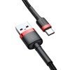      Kabel USB do USB-C Baseus Cafule 2A 3m (czerwono-czarny)    