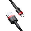 Kabel Lightning USB Baseus Cafule 1,5A 2m (czarno-czerwony)