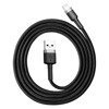 Kabel Lightning USB Baseus Cafule 2,4A 0.5m (szaro-czarny)