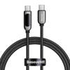 Kabel USB-C do USB-C Baseus Display, Power Delivery, 100W, 1m (czarny)