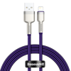 Kabel USB do Lightning Baseus Cafule, 2.4A, 1m (fioletowy)