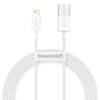 Kabel USB do Lightning Baseus Superior Series, 2.4A, 2m (biały)