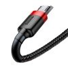 Kabel USB do Micro USB Baseus Cafule 2.4A 1m (czerwono-czarny)