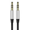 Kabel audio mini jack 3,5mm AUX Baseus Yiven 1,5m (czarno-srebrny)