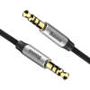 Kabel audio mini jack 3,5mm AUX Baseus Yiven 1,5m (czarno-srebrny)