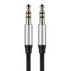 Kabel audio mini jack 3,5mm AUX Baseus Yiven 1m (czarno-srebrny)